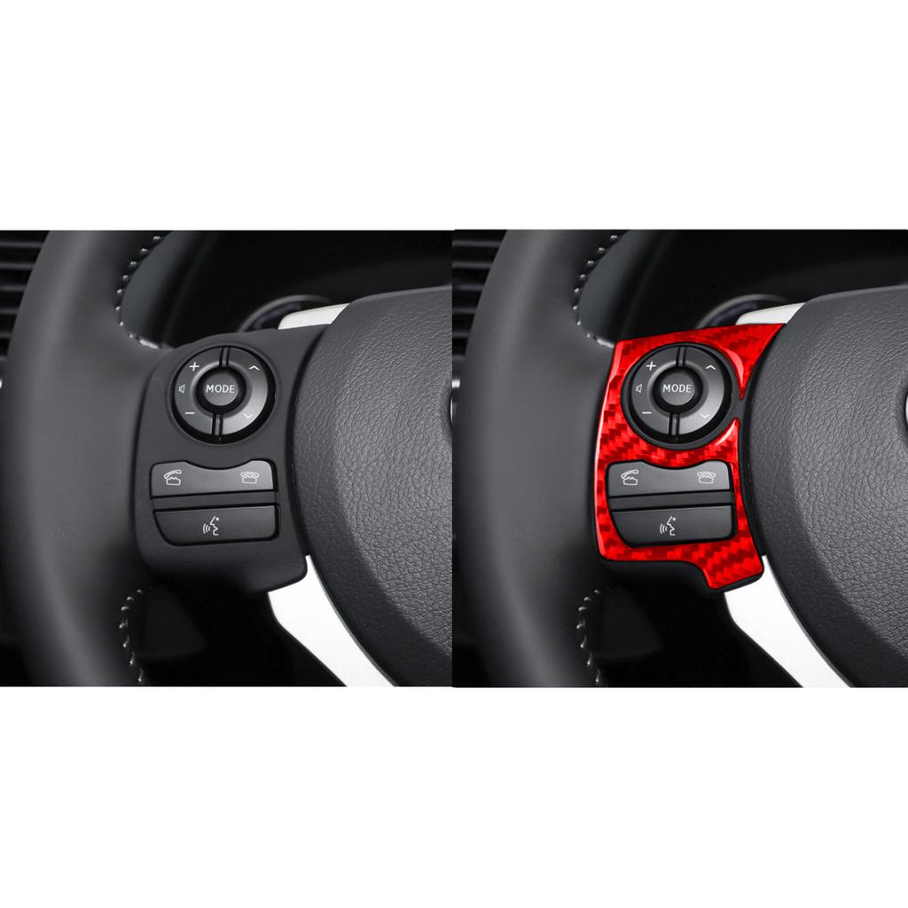 For Lexus CT 200h 2011 2012 2013 2014 2015 2016 2017 Accessories Carbon Fiber Interior Steer Wheel Button Trim