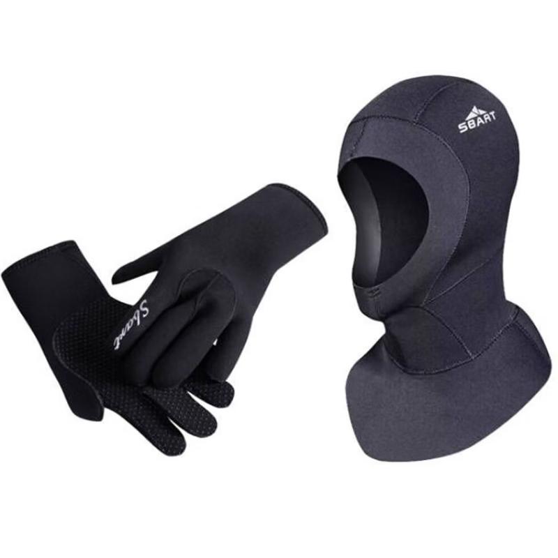 SBART 3mm Diving Gloves & Hood Set