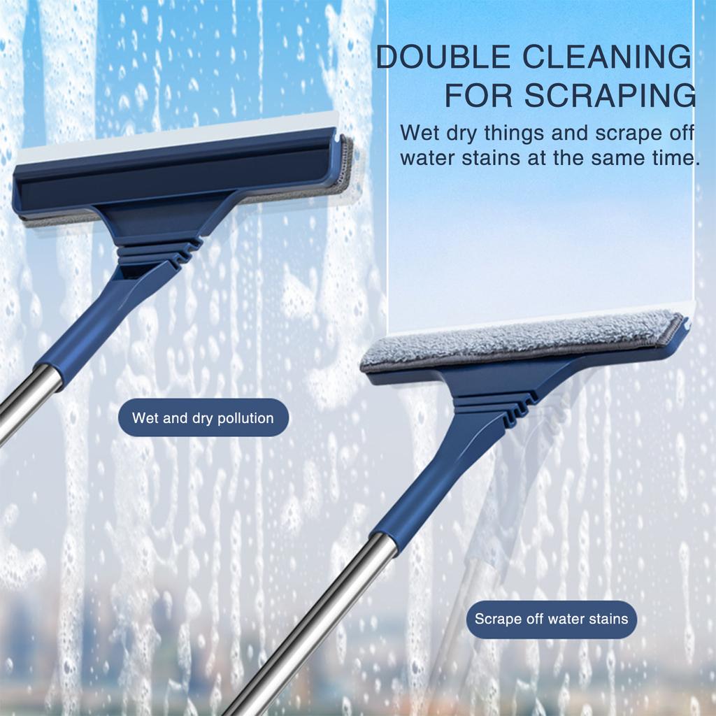 Lightweight Floor Squeegee Broom Anti-slip Soft Rubber Glass Scraper Tool for Tile Kitchen Bathroom Glass Toilet