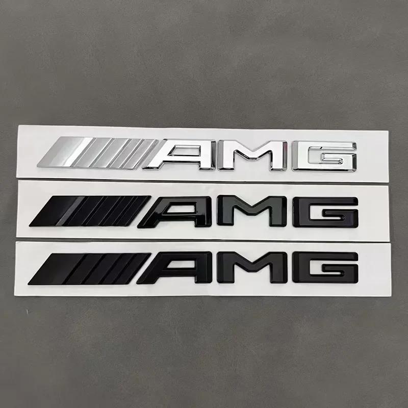 ECD5 For Benz New 3D ABS Black Logo AMG Emblem Letters Car Trunk Badge For Mercedes Benz W204 W205 W176 W177 W212 W213 AMG Sticker Ac