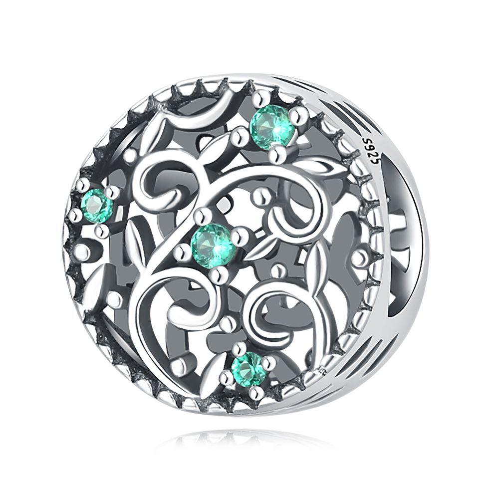 Copper Purple Iris Flower Pendants Bracelet Charms Fit Women Jewelry Party Beads Diy Exquisite Gifts Accessory