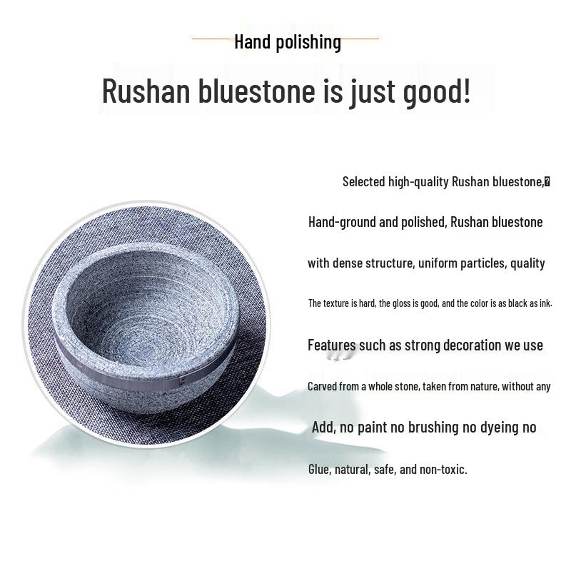 Korean Bibimbap Stone Bowl - Durable Natural Stone Earthenware for Cooking