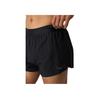 HOKA ONE ONE Solid Color Lace-Up Three-Quarter Casual Shorts Men shorts Black 1151076-BLK