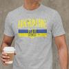 Ukraine Symbol Unisex T Shirt Ukrainian Trident Novelty Tee Shirt Short Sleeve Round Collar Tshirts Cotton Gift Idea Clothes