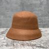 Mixed Color Wool Woolen Hepburn Light Plate Basin Hat Front Long And Back Short Elegant Face Little Fisherman Retro Hat