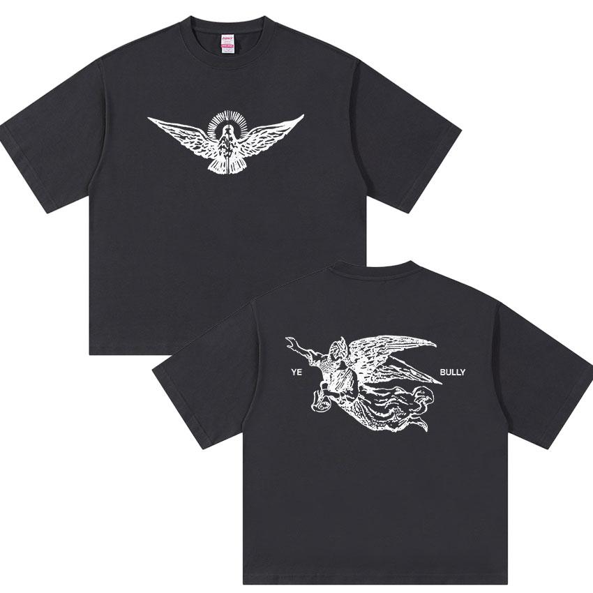 

Kanye West Ye Bully New Album 2026 Print Tshirt UNISEXs Vintage Fashion Oversized Cotton Y2K Tshirts Hip Hop Loose Clothing Tops 4XL