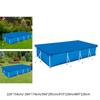 Rectangle Pool Cover Waterproof PE Foldable Inflatable Pool Cover for above Ground Pool Family Pool Cover Outdoor Paddling
