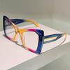 Oversized Butterfly Shaped Glasses Women  New Fashion Blue Light Blocking Optical Frames Cute Candy Color Rim Eyewear