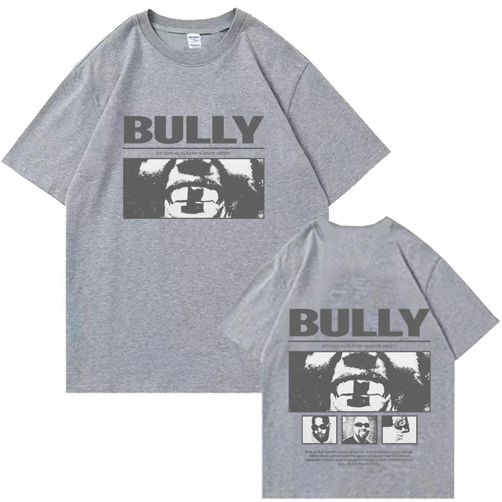 Moda Estiva 2026 T-shirt alla Moda YE Bully Kanye-West T-shirt Unisex Harajuku Manica Corta Girocollo Camicia Casual Hip Hop Streetwear