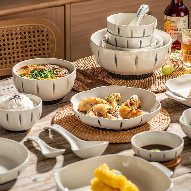 

Ceramic Dinnerware Set 30-Piece Set (6 Person, 4.5-inch Bowl)