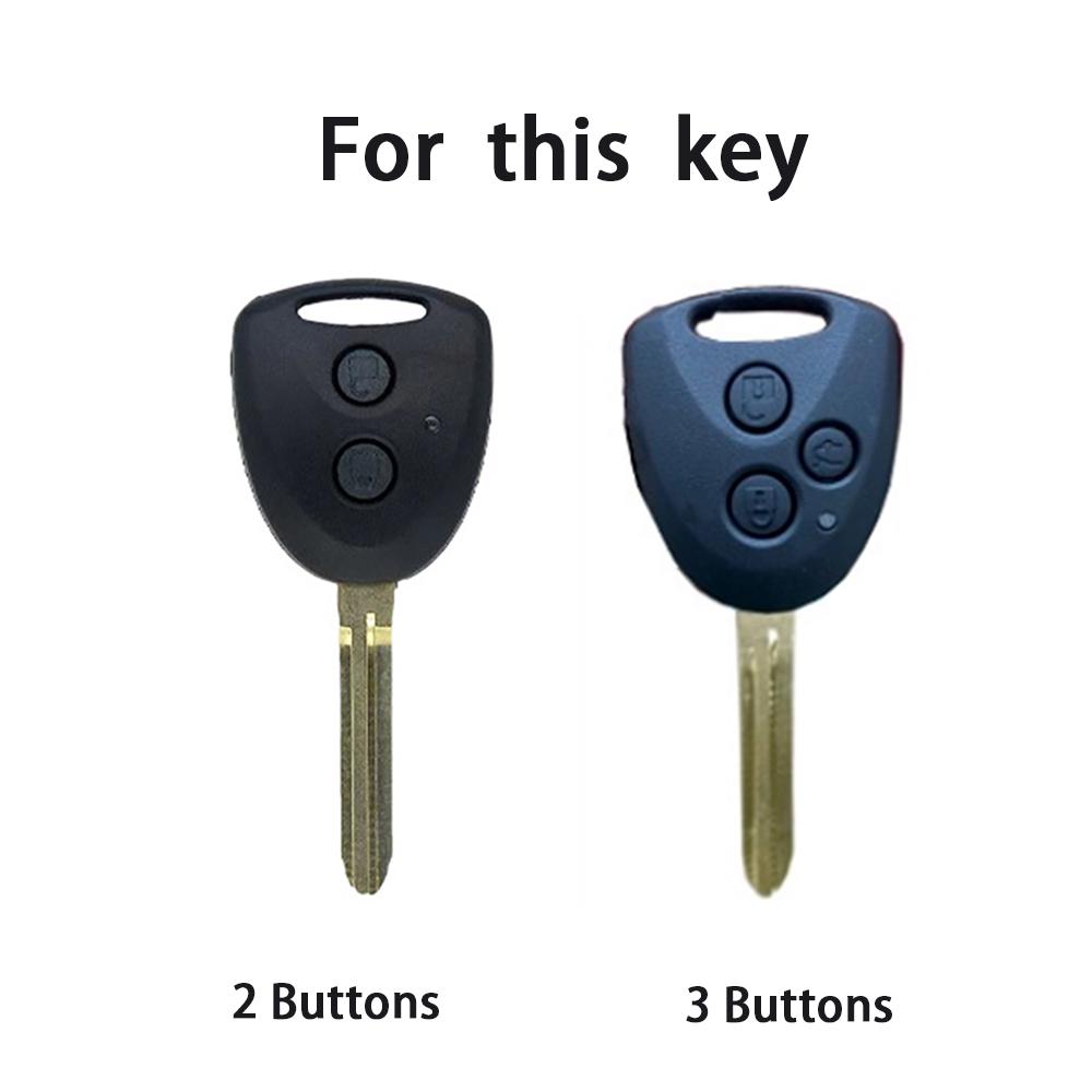For TOYOTA Daihatsu Xenia PERODUA Alza Myvi Axia Grand New Avanza 2 3 Button TPU Car Key Cover Case Remote Key
