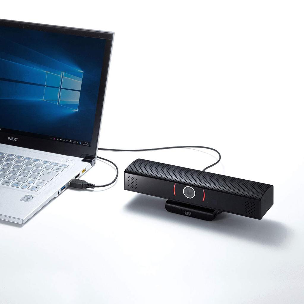 Sanwa Supply Webcam with Speaker Built-in CMS-V48BK