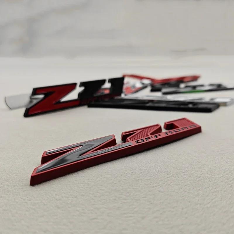 AABKA1 3D Metal Logo Z71 OFF ROAD Car Sticker Trunk Embelem Front Grille Badge For Chevy Chevrolet Silverado Colorado Tahoe Accessories