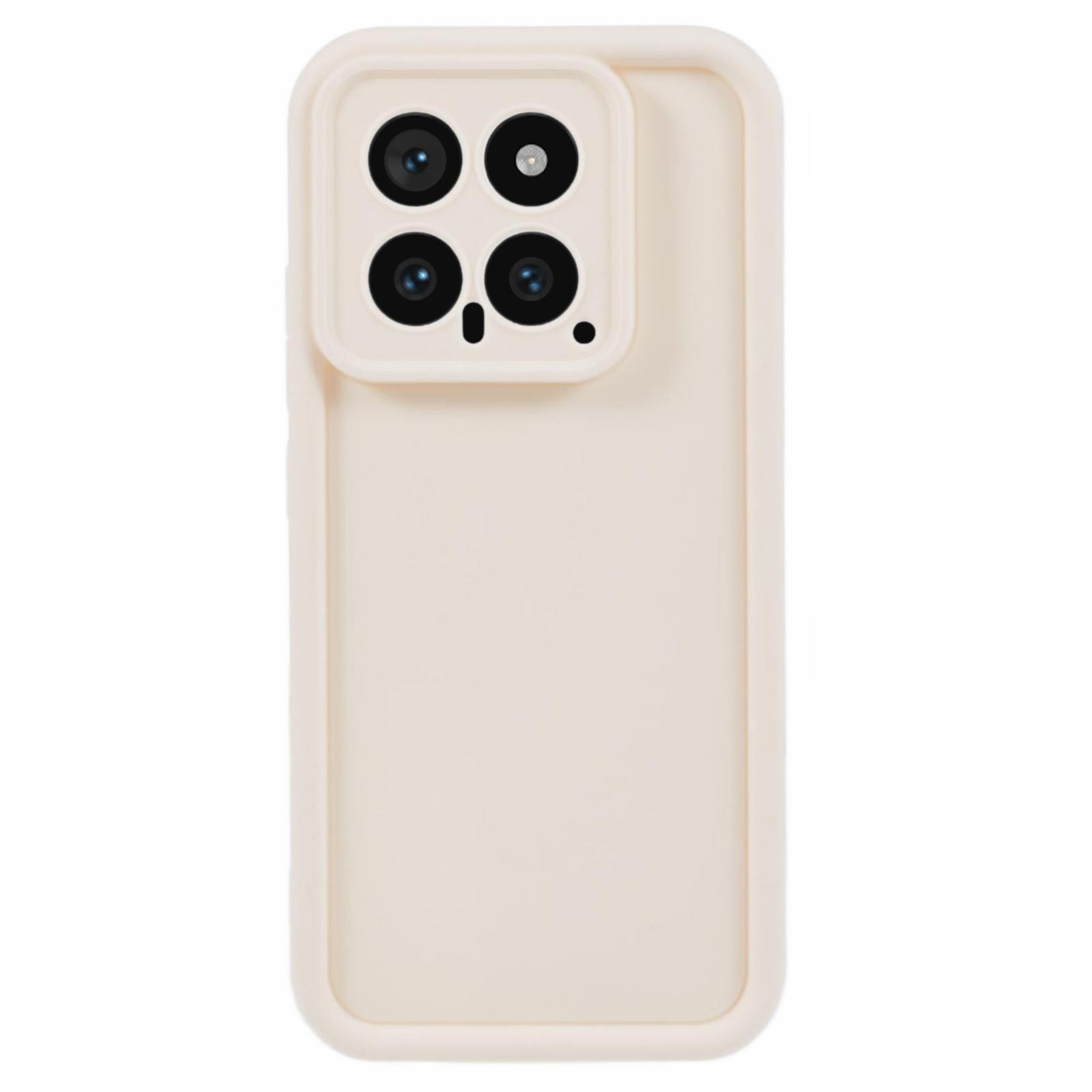 

For Xiaomi 14 Wholesale Phone Cases Anti-Drop Thickened TPU Mobile Phone Cover Beige