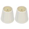 2 Pcs Double Small Lamp Shade Clip On Bulb Comfortable Material Barrel Fabric Lampshade for Table Chandelier Wall Lamp