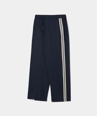 COLUMBIA UNIVERSITY Side Line Loose Fit Mesh Track Pants_Navy