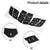 Car Interior Modification Black Steering Wheel Repair Vinyl Button Overlay Perfect Edge Coverage Push Button Type