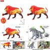 Warcraft Fire Lion Stone Dragon Monster Animal Model For Educational Play