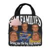 Fat Families Uk TV Comedy Meme Funny Product Insulated Lunch Tote Bag  Storage Food Boxes Reusable Cooler Thermal Lunch Box
