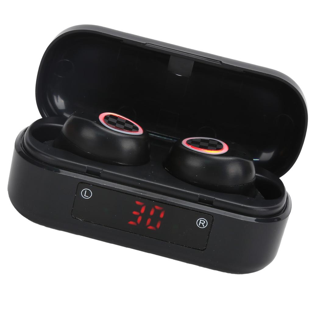 V7 Wireless Bluetooth 5.0 Headset Stereo 8D HiFi Sound Earbuds with Charging Compartment