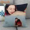 Custom Crash Landing On You Hyun Bin KPOP Pillowcase 45X45cm Wedding Decorative Eco-Friendly Cotton Linen Fabric Pillow Case