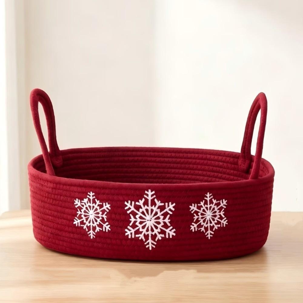 Oval Snacks Storage Organizer Portable Toilet Paper Basket  Bedroom Decor