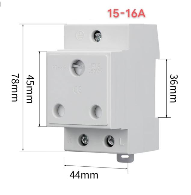 

Fireproof DIN Rail Socket with Built in Protective Contact for Dist GAW ZA