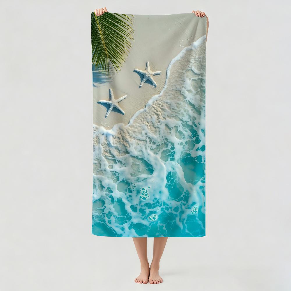 Fashion print starfish Towel Drying Bath Towel Applicable To Light Swimming Camping Yoga Beach Out