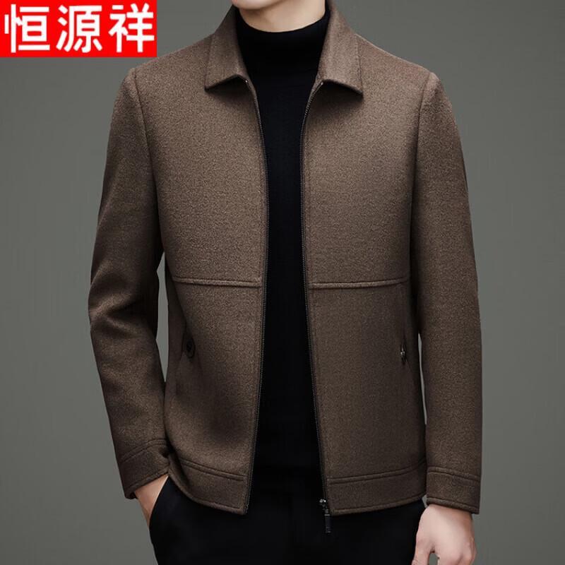 Hengyuanxiang Men s Wool Blend Casual Jacket L