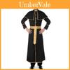 M-XL Costume da Sacerdote Elegante Per Adulti Comodo Tessuto in Misto Cotone Per Feste