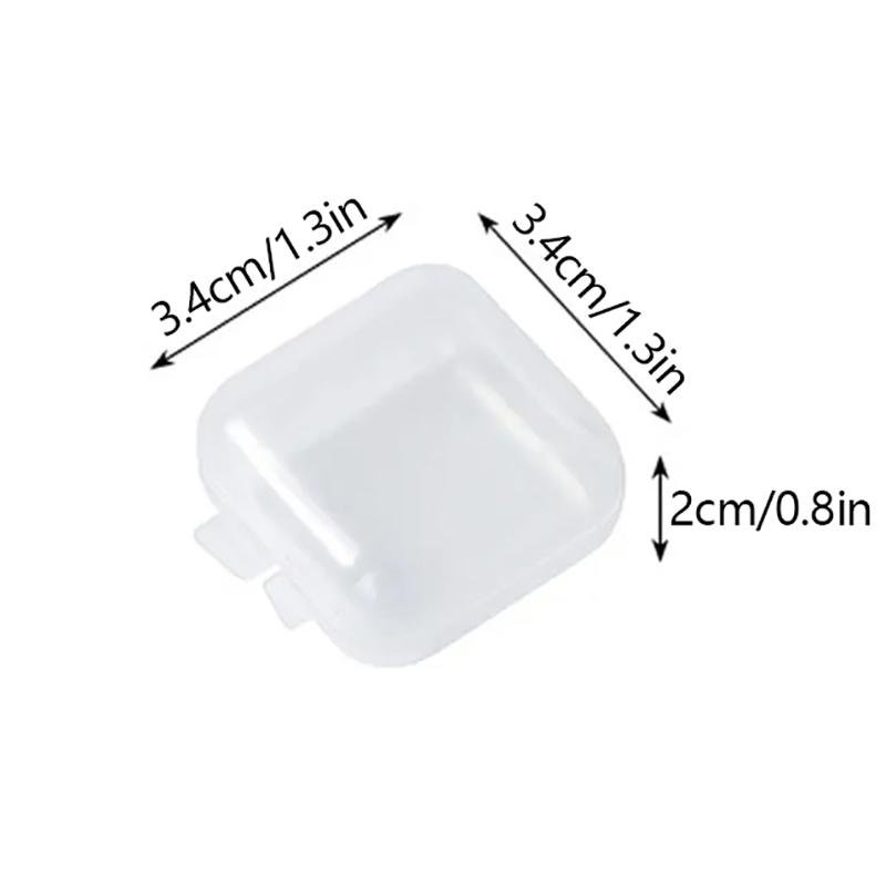40 Stück/Set Mini Klare Plastik Aufbewahrungsbox Schmuck Aufbewahrungskoffer Transparent Aufbewahrungsorganizer Multifunktional Tragbare Aufbewahrung