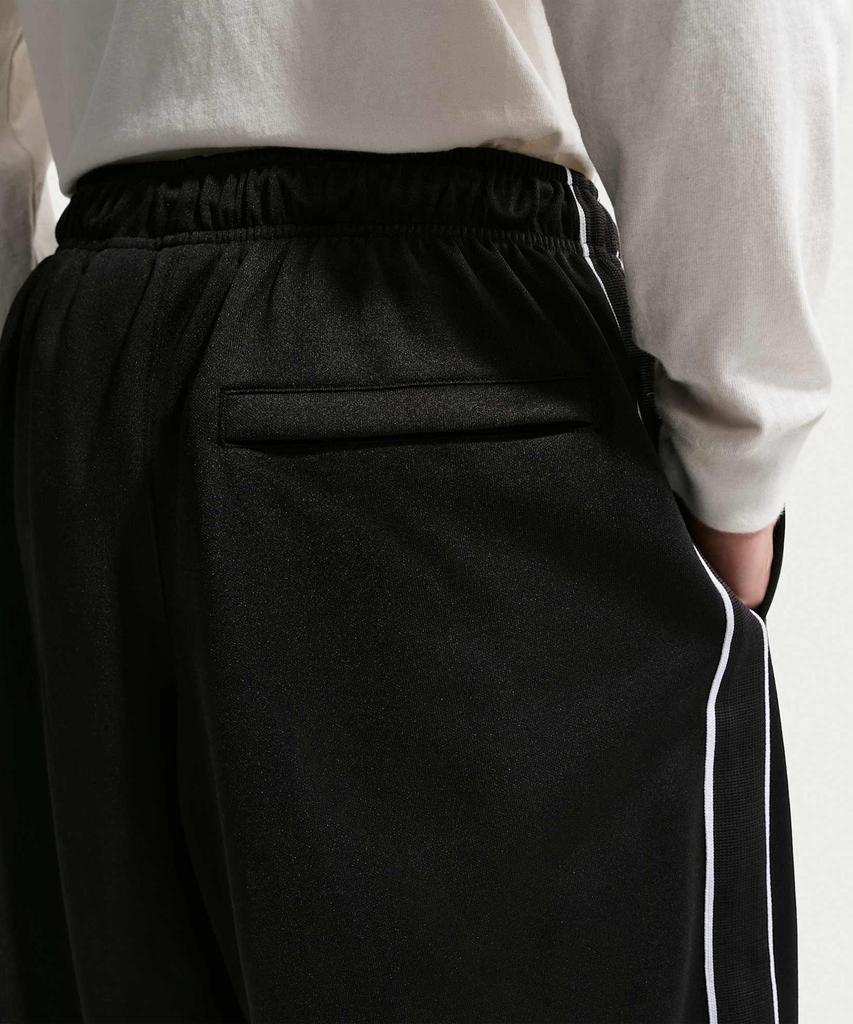 NIKE Sportswear Club Oversized Knit Track Pants M - Black:White:Black:White / Hv1416-010