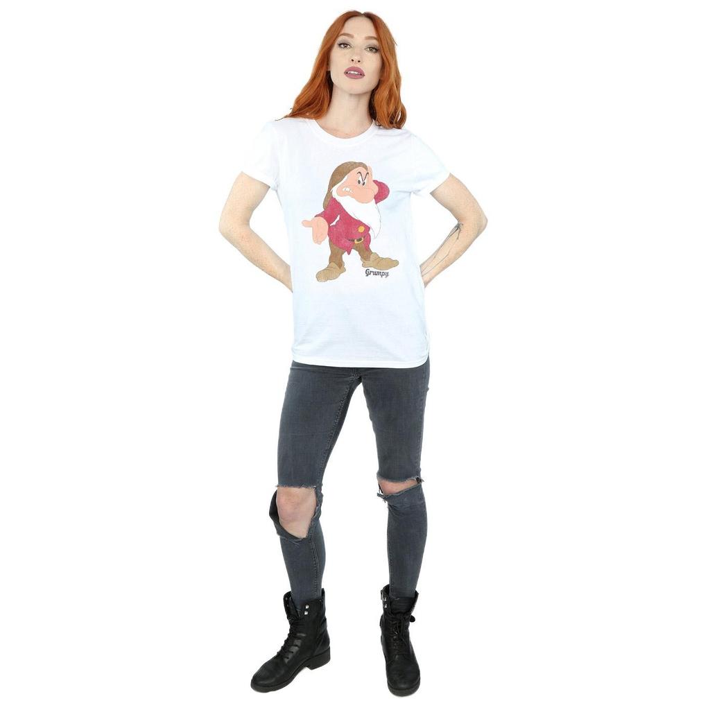 Snow White And The Seven Dwarfs Womens/Ladies Grumpy Cotton Boyfriend T-Shirt