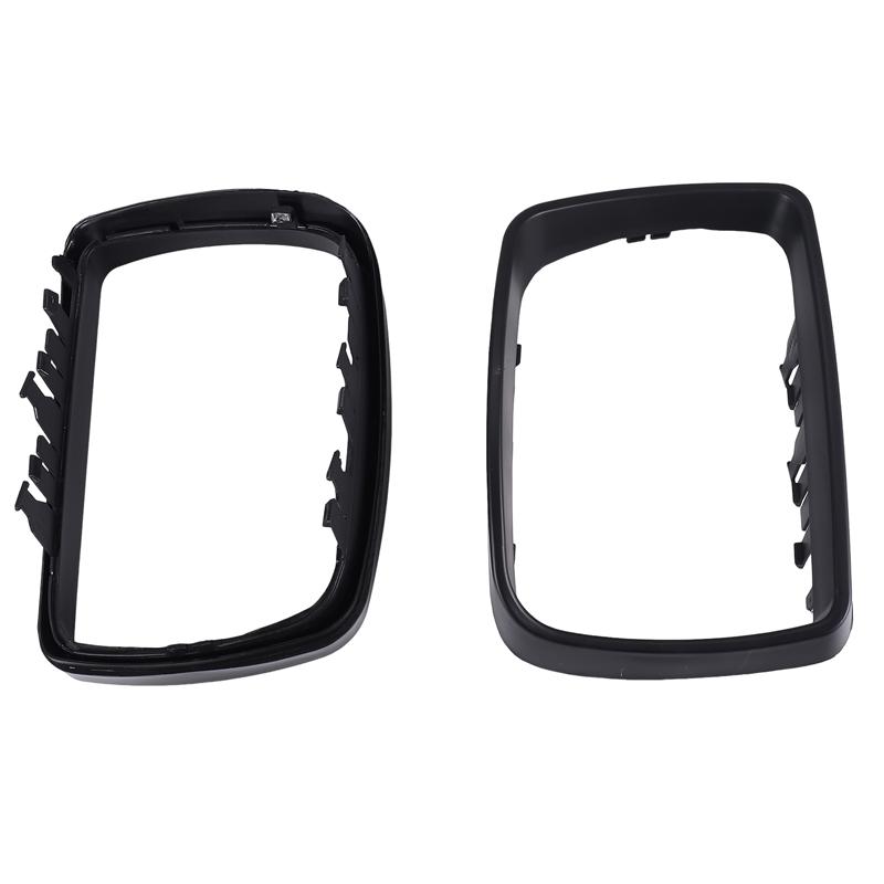 NEW-Abs Rear View Side Mirror Cover Trim Frame Decoration,Door Wing Mirror Cover For Bmw X5 E53 3.0D/3.0I/4.4I 2000-2006 Rearvie