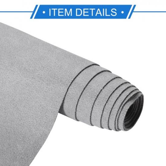 360G Suede Fabric Headliner 20" L x 60" W for Car Interior Roof Repair Dark Gray