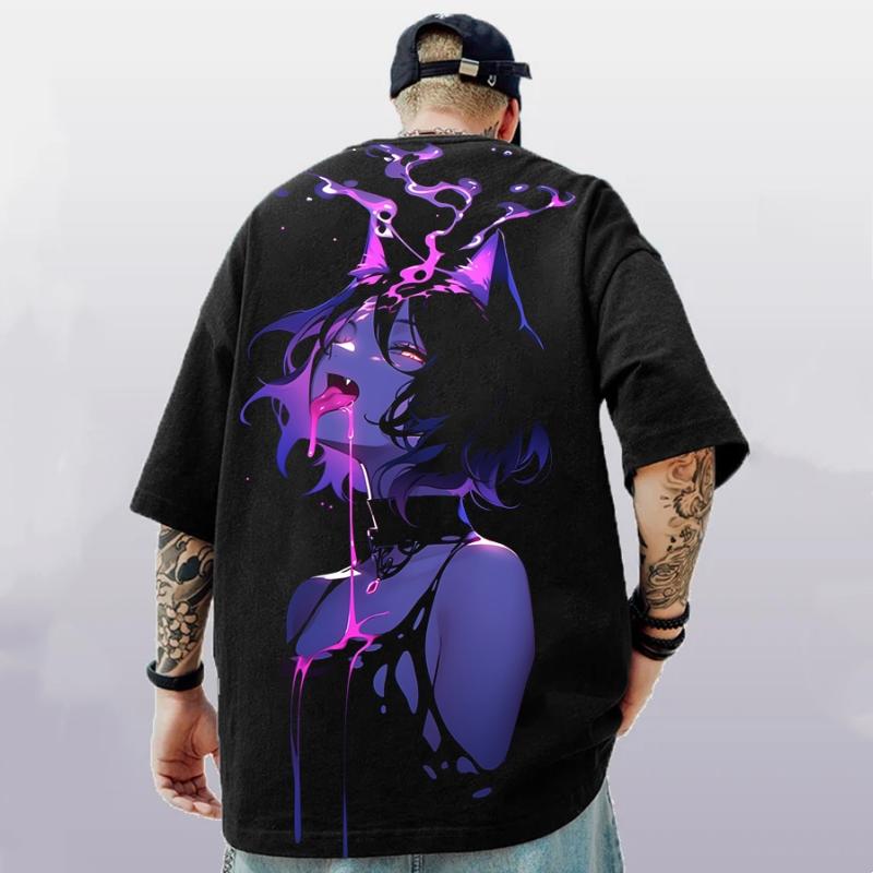 

Новые модные мужские футболки с принтом 3D Sexy Beauty, футболки с коротким рукавом, летняя повседневная мужская одежда, свободные футболки больших размеров для мужчин 3XL