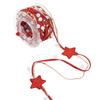 Faux Pearl Ribbon Star Beaded Ribbon Glitter Star Jute Burlap Ribbon  Xmas Tree