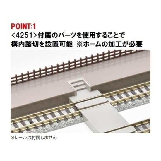 TOMIX N Gauge Opposing Platform Set (Local Type) 4252 Diorama Supplies