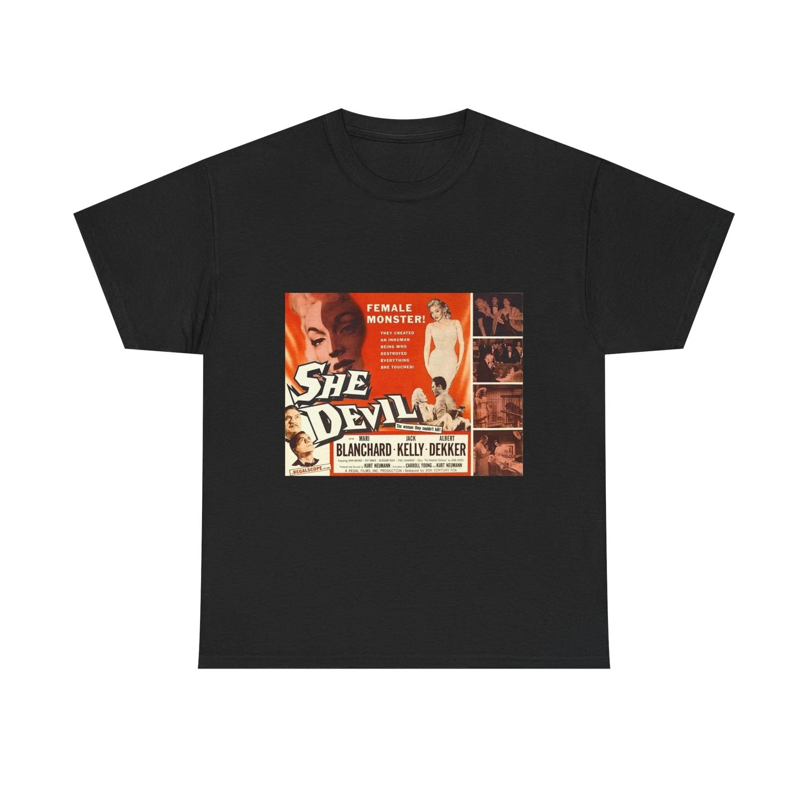 She Devil 1957 Vintage Sci-Fi Horror Cult Classic Film Poster kids boys kids boys kids boys kids boys kids boys T-shirt 110