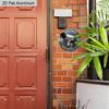 2D Flat Aluminium CAUTION Sign - Vintage Decorative Sign & Plaque with Security Camera Pattern - Ideal for Wall Decoration - No Electricity Needed