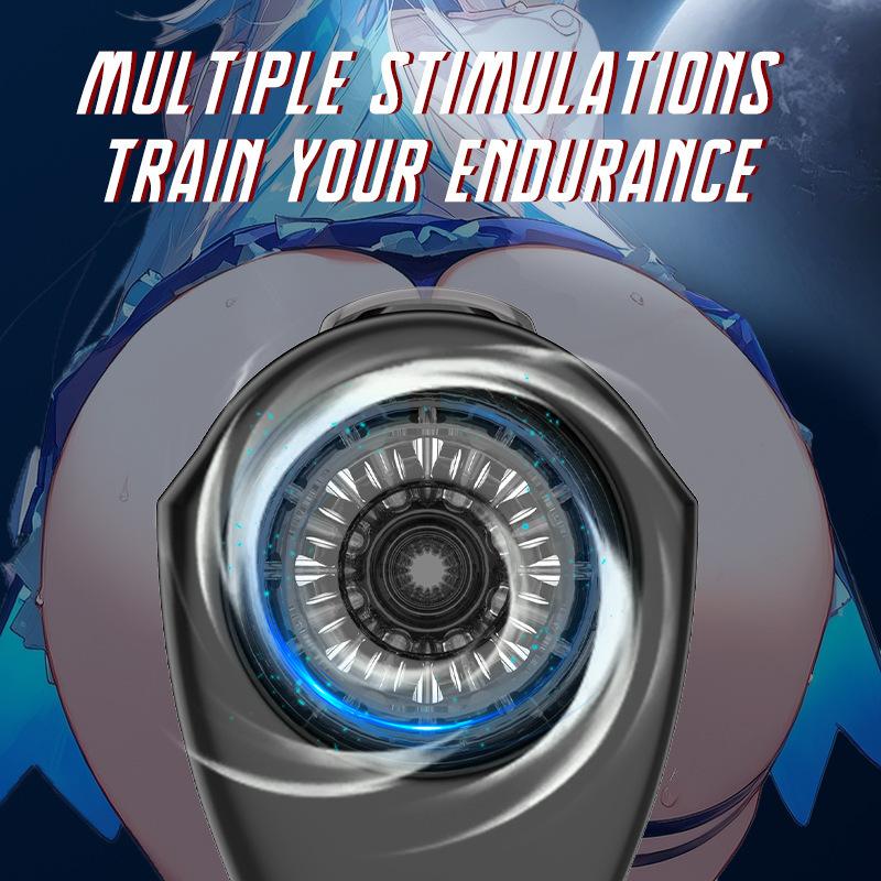 10 Vibration Space Capsule Fully Automatic Telescopic Airplane Cup Vibration Masturbator For Adult