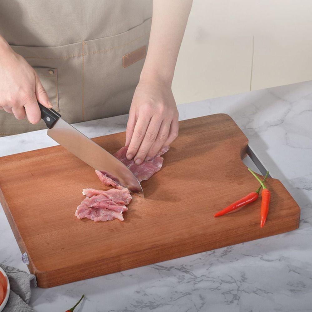 Rectangular Ebony Cutting Board Antibacterial Chopping Board Wooden Chopping Blocks Vegetable