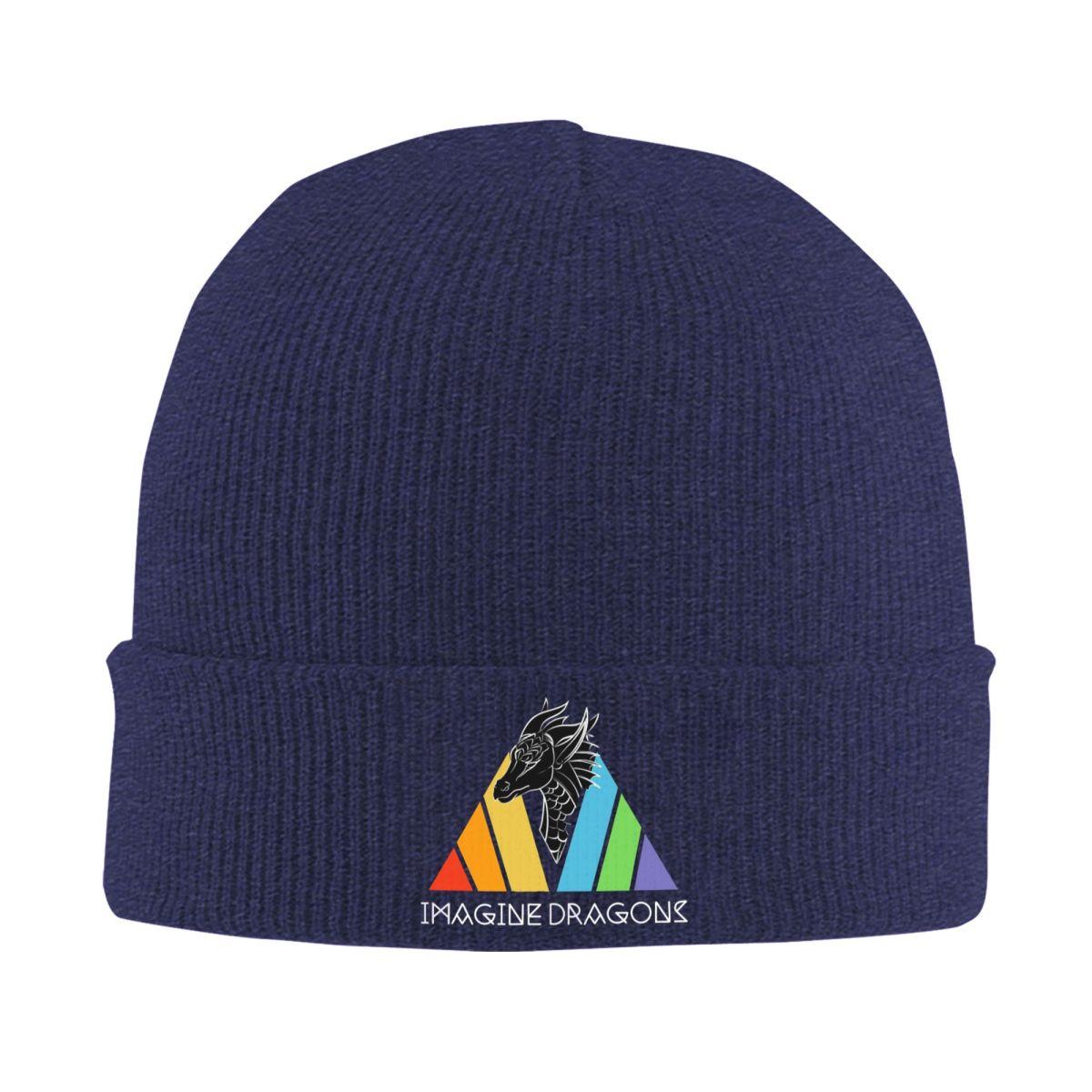 

Imagine Dragons Warm Knitted Cap Hip Hop Bonnet Hat Autumn Winter Outdoor Beanies Hats for Men Women Adult One Size