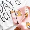 BB58 Mufurui Summer Kids' Silk Bear Cartoon Pajama Short Sleeve Two-Piece Set