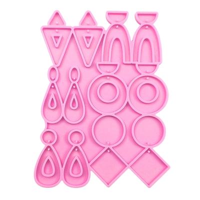 Multiple Styles Earrings Silicone Mold Suitable for Epoxy Resin Diy Crafts Ornament Pendant Keychain Jewelry Making