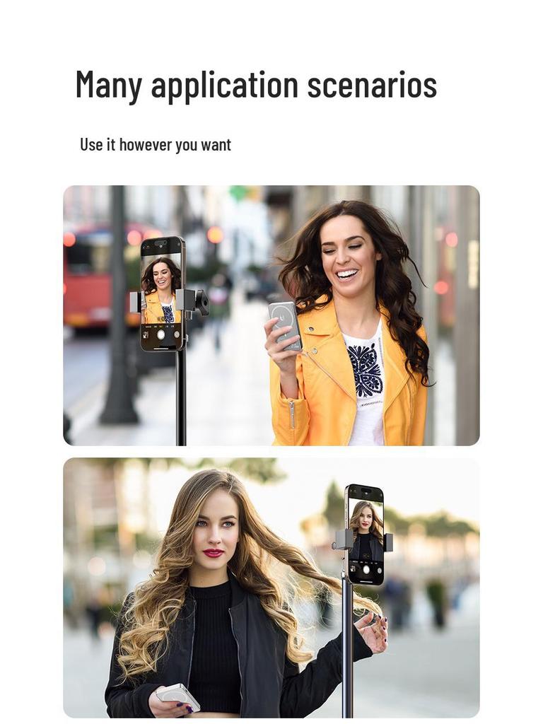 Wireless Mobile Selfie & Live Streaming Display for Photography with Screen Mirroring & Magnetic Rear Camera