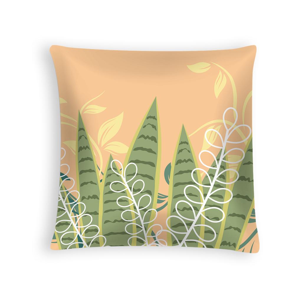 Frühling und Sommer Neue Kissenbezug aus Pfirsichhaut-Samt mit Blumendruck, Kissen, Sofa-Kopfteil, Autokissen