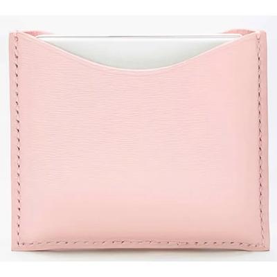 Pink Leather Compact Case