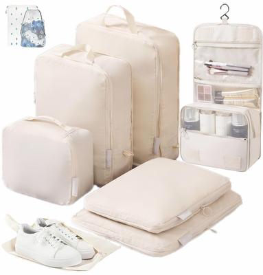 Travel Compression Pouch 9-Piece Set: Saves 50% Space! [2026 New Design] Convenient Travel Compression Bags, Packing Pouches, Toiletries, Travel, Wate