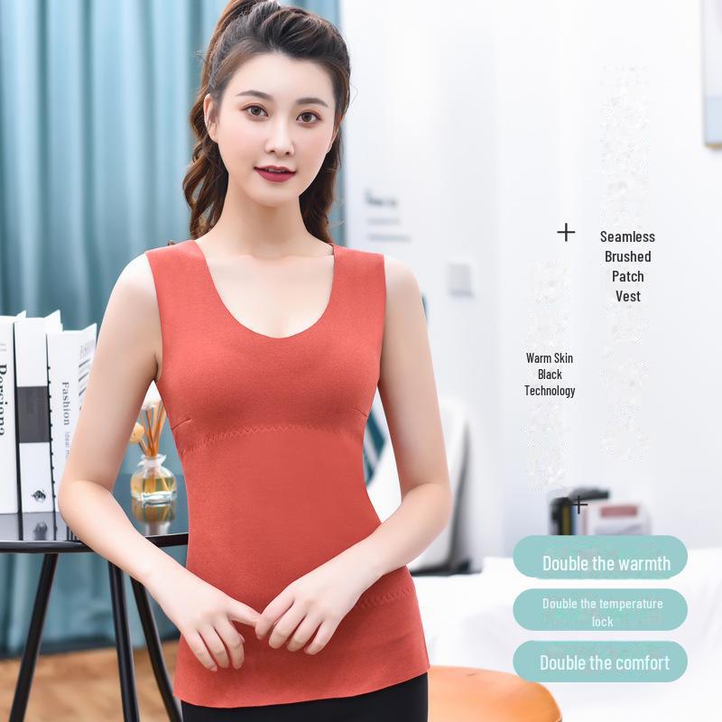 Women's Heated German Velvet Vest - Thickened, Seamless Design for Warmth and Protection